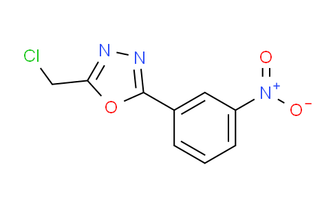 CAS No. 63002-57-3, 2-(Chloromethyl)-5-(3-nitrophenyl)-1,3,4-oxadiazole