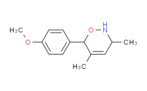 CAS No. 787536-37-2, 6-(4-Methoxyphenyl)-3,5-dimethyl-3,6-dihydro-2H-1,2-oxazine