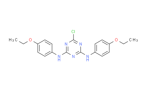 CAS No. 78912-07-9, 6-Chloro-N2,N4-bis(4-ethoxyphenyl)-1,3,5-triazine-2,4-diamine