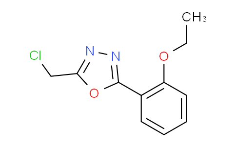 CAS No. 698992-52-8, 2-(Chloromethyl)-5-(2-ethoxyphenyl)-1,3,4-oxadiazole