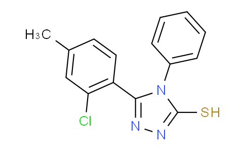 CAS No. 632292-91-2, 5-(2-Chloro-4-methylphenyl)-4-phenyl-4H-1,2,4-triazole-3-thiol