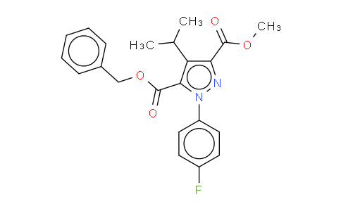 CAS No. 887703-73-3, 5-BENZYL 3-METHYL 1-(P-FLUOROPHENYL)-4-ISOPROPYL-1H-PYRAZOLE-3,5-DICARBOXYLATE