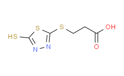 CAS No. 57658-21-6, 3-((5-Mercapto-1,3,4-thiadiazol-2-yl)thio)propanoic acid
