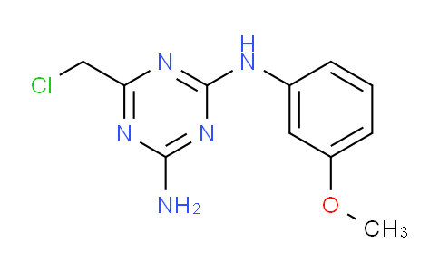 CAS No. 577761-62-7, 6-(Chloromethyl)-N2-(3-methoxyphenyl)-1,3,5-triazine-2,4-diamine
