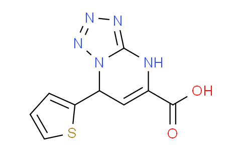 CAS No. 887031-85-8, 7-(Thiophen-2-yl)-4,7-dihydrotetrazolo[1,5-a]pyrimidine-5-carboxylic acid