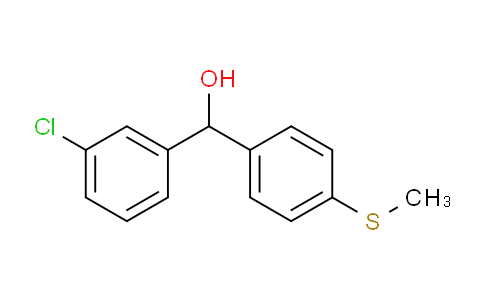 CAS No. 844683-58-5, (3-Chlorophenyl)(4-(methylthio)phenyl)methanol