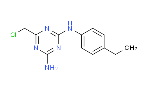 CAS No. 573935-28-1, 6-(Chloromethyl)-N2-(4-ethylphenyl)-1,3,5-triazine-2,4-diamine