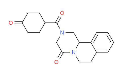 CAS No. 57452-32-1, 2-(4-Oxocyclohexanecarbonyl)-2,3,6,7-tetrahydro-1H-pyrazino[2,1-a]isoquinolin-4(11bH)-one