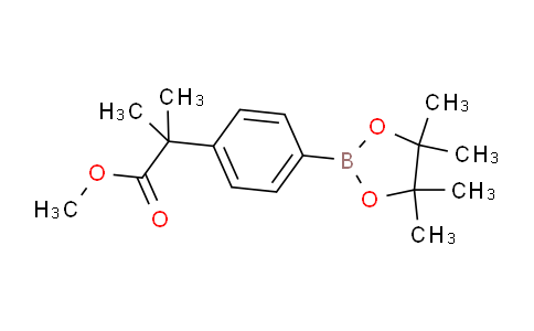 CAS No. 890839-10-8, Methyl 2-methyl-2-(4-(4,4,5,5-tetramethyl-1,3,2-dioxaborolan-2-yl)phenyl)propanoate