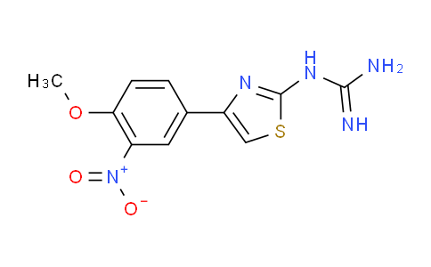 CAS No. 88540-92-5, 1-(4-(4-Methoxy-3-nitrophenyl)thiazol-2-yl)guanidine