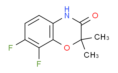 CAS No. 885517-43-1, 7,8-Difluoro-2,2-dimethyl-2H-benzo[b][1,4]oxazin-3(4H)-one