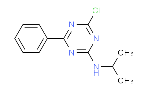 CAS No. 63723-48-8, 4-Chloro-N-isopropyl-6-phenyl-1,3,5-triazin-2-amine
