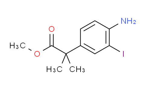 CAS No. 756813-88-4, Methyl 2-(4-amino-3-iodophenyl)-2-methylpropanoate