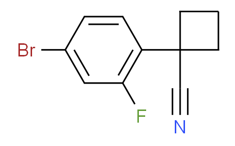 CAS No. 749929-04-2, 1-(4-Bromo-2-fluorophenyl)cyclobutanecarbonitrile