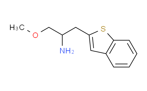 CAS No. 886506-02-1, 1-(Benzo[b]thiophen-2-yl)-3-methoxypropan-2-amine