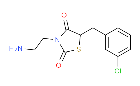 CAS No. 886508-32-3, 3-(2-Aminoethyl)-5-(3-chlorobenzyl)thiazolidine-2,4-dione