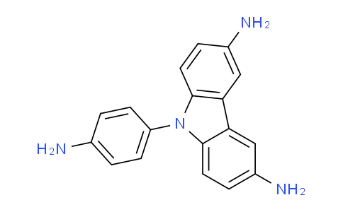 CAS No. 75773-11-4, 9-(4-Aminophenyl)-9H-carbazole-3,6-diamine