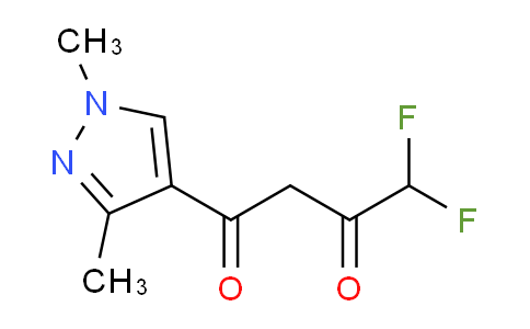CAS No. 758709-42-1, 1-(1,3-Dimethyl-1H-pyrazol-4-yl)-4,4-difluorobutane-1,3-dione