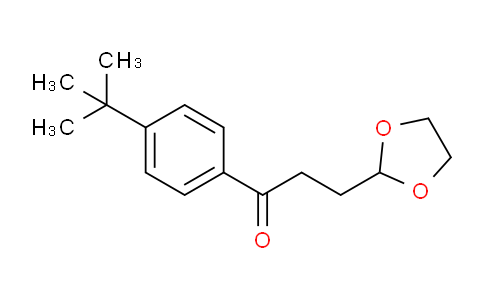 CAS No. 842123-90-4, 1-(4-(tert-Butyl)phenyl)-3-(1,3-dioxolan-2-yl)propan-1-one