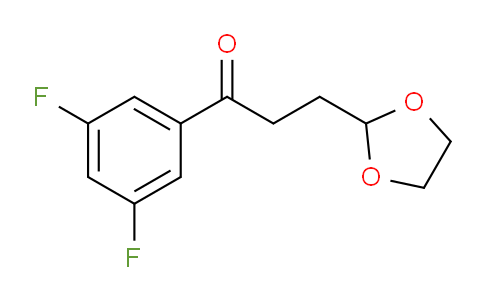 CAS No. 842124-03-2, 1-(3,5-Difluorophenyl)-3-(1,3-dioxolan-2-yl)propan-1-one