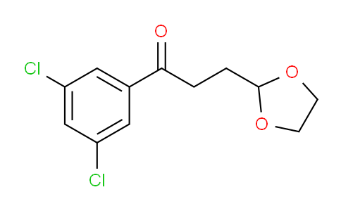 CAS No. 842124-05-4, 1-(3,5-Dichlorophenyl)-3-(1,3-dioxolan-2-yl)propan-1-one