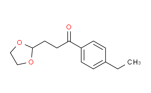 CAS No. 842124-06-5, 3-(1,3-Dioxolan-2-yl)-1-(4-ethylphenyl)propan-1-one