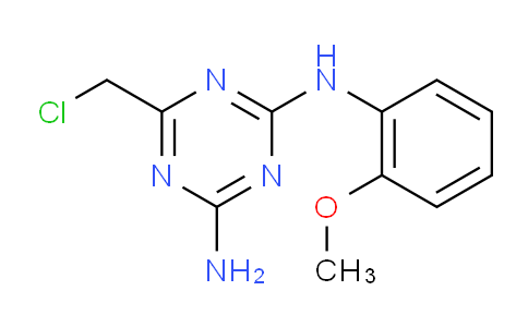 CAS No. 578762-51-3, 6-(Chloromethyl)-N2-(2-methoxyphenyl)-1,3,5-triazine-2,4-diamine