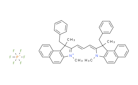 CAS No. 581092-53-7, 1-Benzyl-2-[3-(1-benzyl-1,3-dimethyl-1H-benzo[e]indol-2(3H)-ylidene)-1-propen-1-yl]-1,3-dimethyl-1H-benzo[e]indol-3-ium Hexafluorophosphate