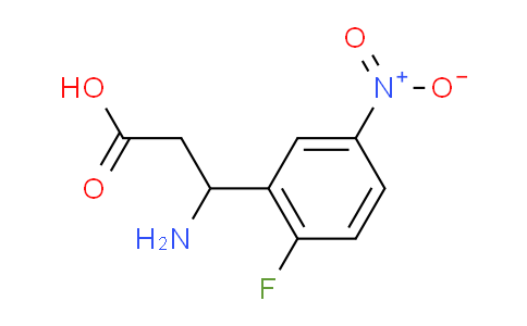 CAS No. 682803-55-0, 3-Amino-3-(2-fluoro-5-nitrophenyl)propionic Acid
