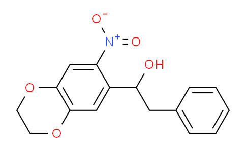 CAS No. 886493-42-1, 1-(7-Nitro-2,3-dihydrobenzo[b][1,4]dioxin-6-yl)-2-phenylethanol