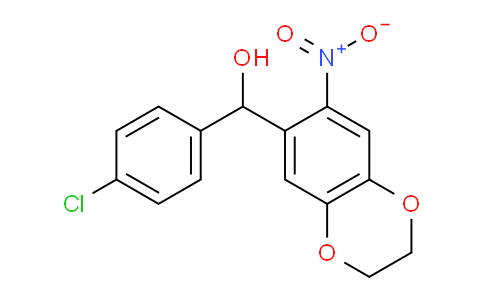 CAS No. 886493-47-6, (4-Chlorophenyl)(7-nitro-2,3-dihydrobenzo[b][1,4]dioxin-6-yl)methanol