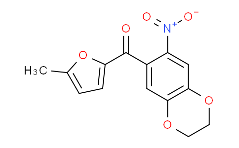 CAS No. 886493-83-0, (5-Methylfuran-2-yl)(7-nitro-2,3-dihydrobenzo[b][1,4]dioxin-6-yl)methanone