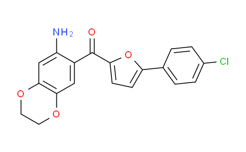 CAS No. 886494-70-8, (7-Amino-2,3-dihydrobenzo[b][1,4]dioxin-6-yl)(5-(4-chlorophenyl)furan-2-yl)methanone