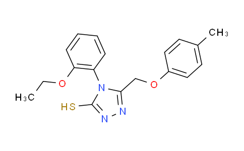 CAS No. 917746-95-3, 4-(2-Ethoxyphenyl)-5-((p-tolyloxy)methyl)-4H-1,2,4-triazole-3-thiol