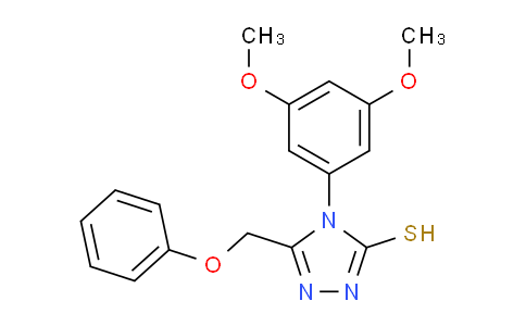 CAS No. 917747-01-4, 4-(3,5-Dimethoxyphenyl)-5-(phenoxymethyl)-4H-1,2,4-triazole-3-thiol