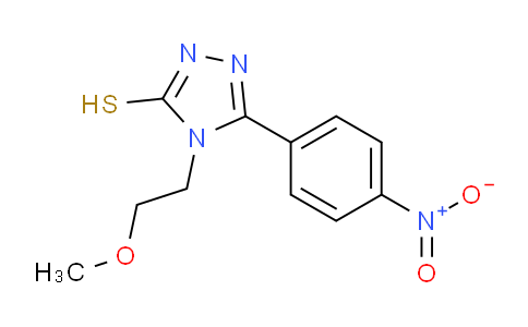 CAS No. 917747-82-1, 4-(2-Methoxyethyl)-5-(4-nitrophenyl)-4H-1,2,4-triazole-3-thiol