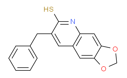 CAS No. 917747-84-3, 7-Benzyl-[1,3]dioxolo[4,5-g]quinoline-6-thiol