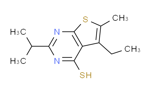 CAS No. 917747-94-5, 5-Ethyl-2-isopropyl-6-methylthieno[2,3-d]pyrimidine-4-thiol