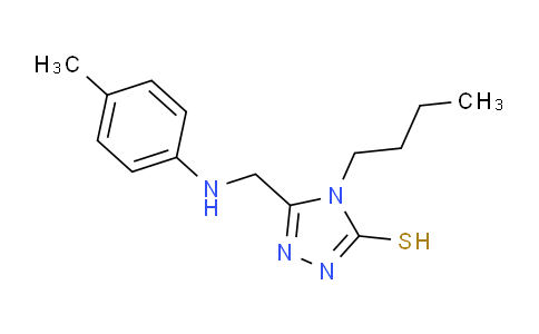 CAS No. 917749-64-5, 4-Butyl-5-((p-tolylamino)methyl)-4H-1,2,4-triazole-3-thiol