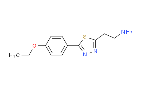 CAS No. 917749-65-6, 2-(5-(4-Ethoxyphenyl)-1,3,4-thiadiazol-2-yl)ethanamine