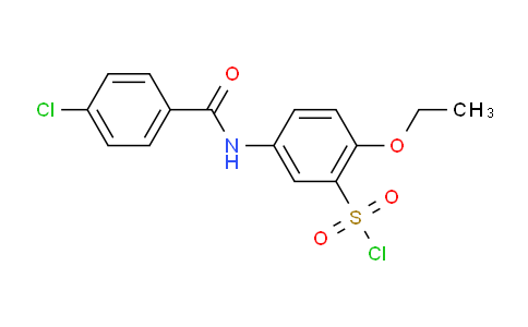 CAS No. 680617-88-3, 5-(4-Chlorobenzamido)-2-ethoxybenzene-1-sulfonyl chloride