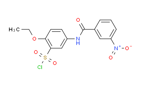 CAS No. 680618-00-2, 2-Ethoxy-5-(3-nitrobenzamido)benzene-1-sulfonyl chloride