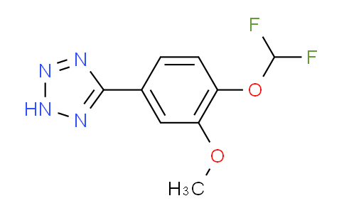 CAS No. 832739-31-8, 5-[4-(Difluoromethoxy)-3-methoxyphenyl]-2H-tetrazole