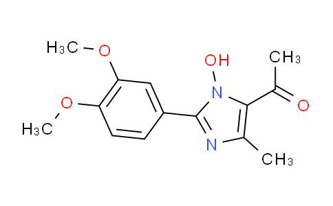 CAS No. 690990-76-2, 1-(2-(3,4-Dimethoxyphenyl)-1-hydroxy-4-methyl-1H-imidazol-5-yl)ethanone
