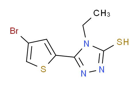 CAS No. 828276-13-7, 5-(4-Bromothiophen-2-yl)-4-ethyl-4H-1,2,4-triazole-3-thiol