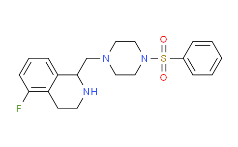 CAS No. 951623-88-4, 5-Fluoro-1-((4-(phenylsulfonyl)piperazin-1-yl)methyl)-1,2,3,4-tetrahydroisoquinoline