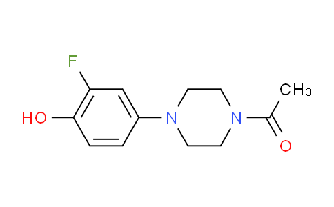 CAS No. 742067-12-5, 1-(4-(3-Fluoro-4-hydroxyphenyl)piperazin-1-yl)ethanone
