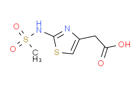 CAS No. 62557-05-5, 2-(2-(Methylsulfonamido)thiazol-4-yl)acetic acid