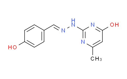 CAS No. 91560-27-9, 2-(2-(4-Hydroxybenzylidene)hydrazinyl)-6-methylpyrimidin-4-ol