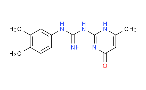 CAS No. 874006-44-7, 1-(3,4-Dimethylphenyl)-3-(6-methyl-4-oxo-1,4-dihydropyrimidin-2-yl)guanidine